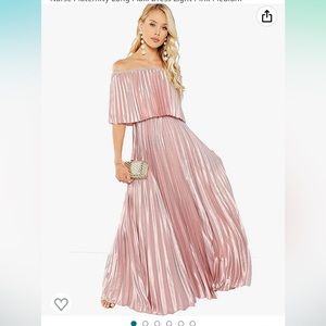 Pink pleated dress